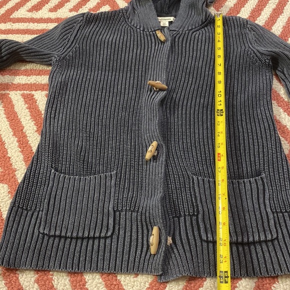 RUFF HEWN M charcoal gray knit cardigan with front pockets - Picture 6 of 7